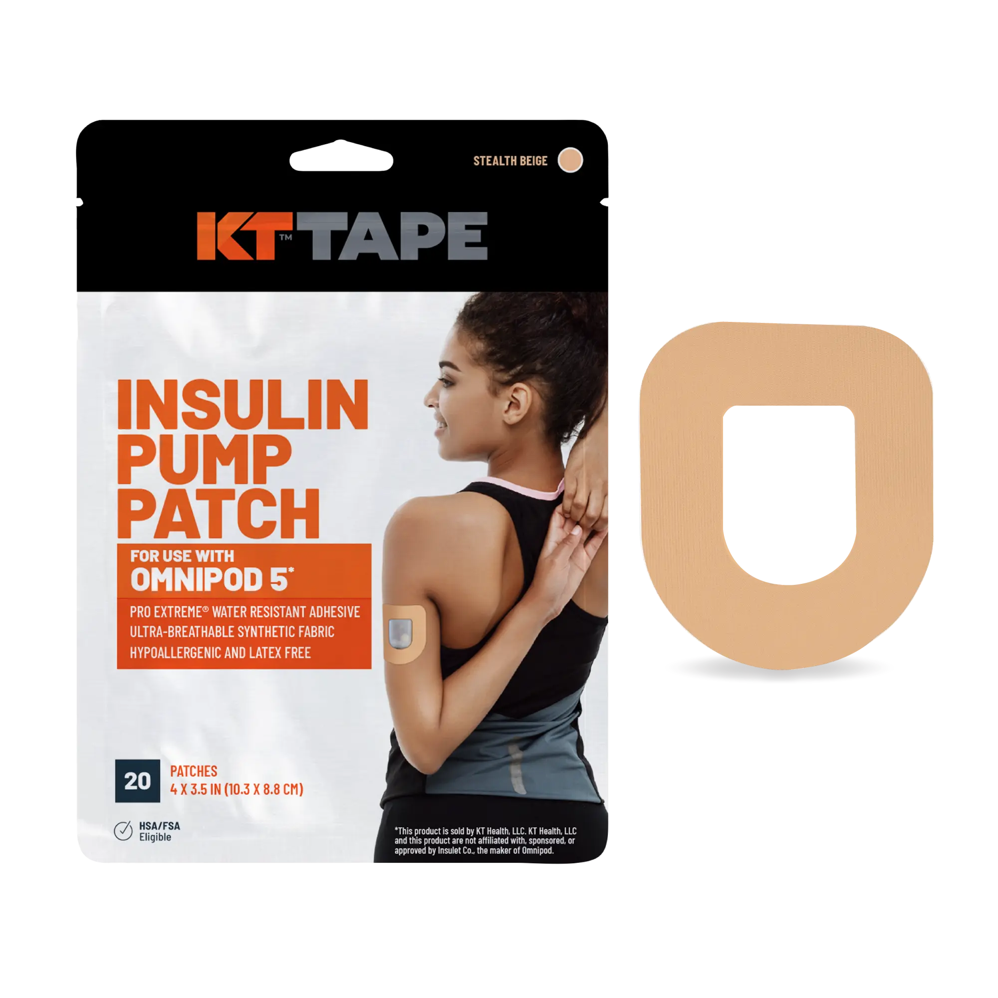 KT Tape Insulin Pump Patch