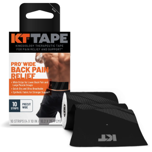 KT Tape Pro® Wide Kinesiology Tape. 4 Precut Strips